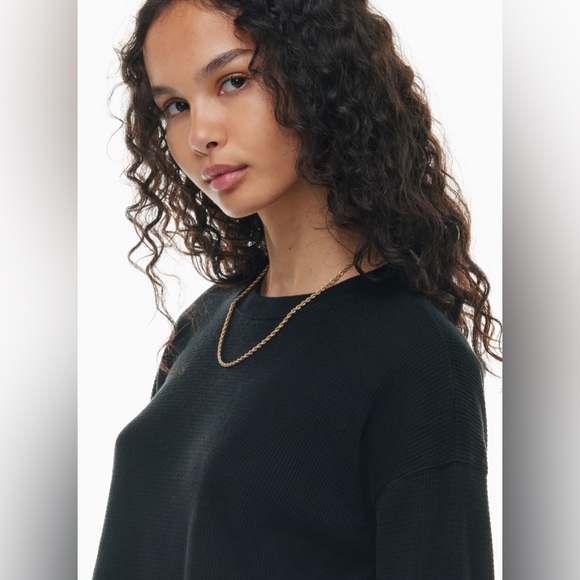 TNA Alamo Waffle Crew Boxy Longsleeve - Picture 3 of 12